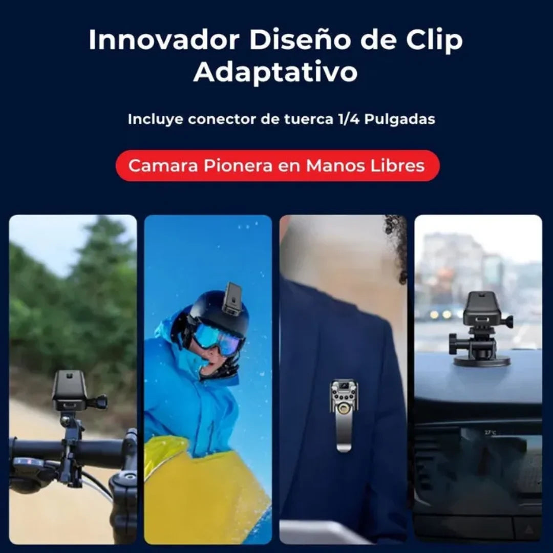 CamPro: Cámara 180° con Reducción de Ruido HD 1080P