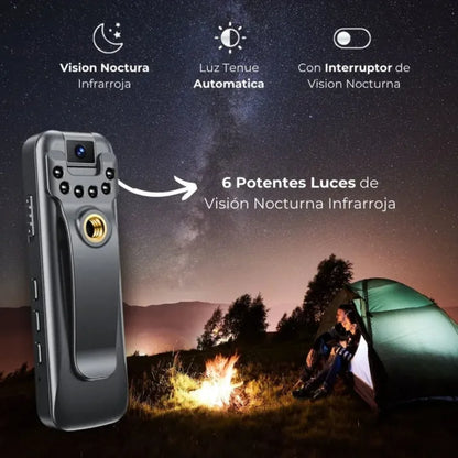 CamPro: Cámara 180° con Reducción de Ruido HD 1080P