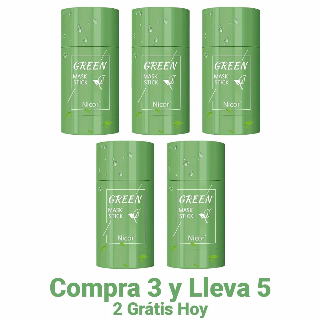 Green Skin Mascarilla Facial en Barra – Control de Grasa y Puntos Negros