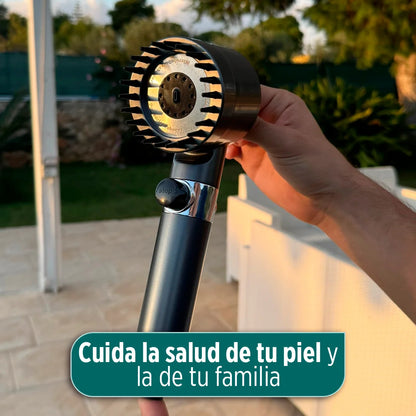 HidraSpa Max - Transforma tu ducha en un SPA de lujo: alta presión, agua purificada, 3 modos de chorro