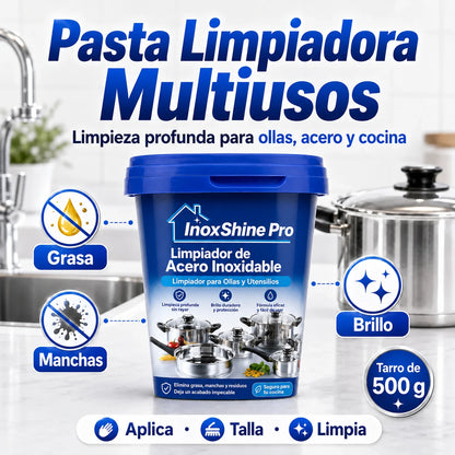 InoxShine PRO Limpiador de Acero Inoxidable para Ollas, ¡Llévate 2 por 1!