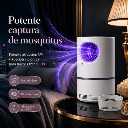 Mosquito Guard, Trampa UV Antimosquitos Silenciosa y Segura para Toda la Familia
