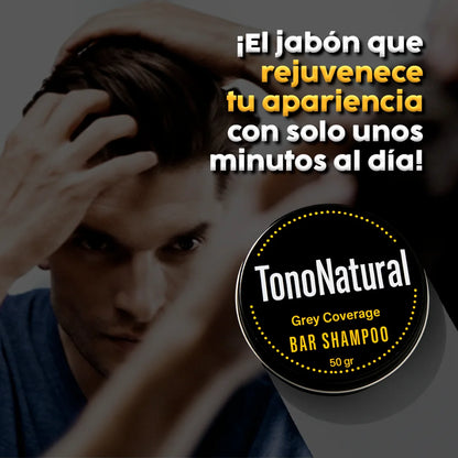 Jabón TonoNatural – Elimina el Cabello Blanco, Restaura el Color Natural y Recupera Tu Juventud