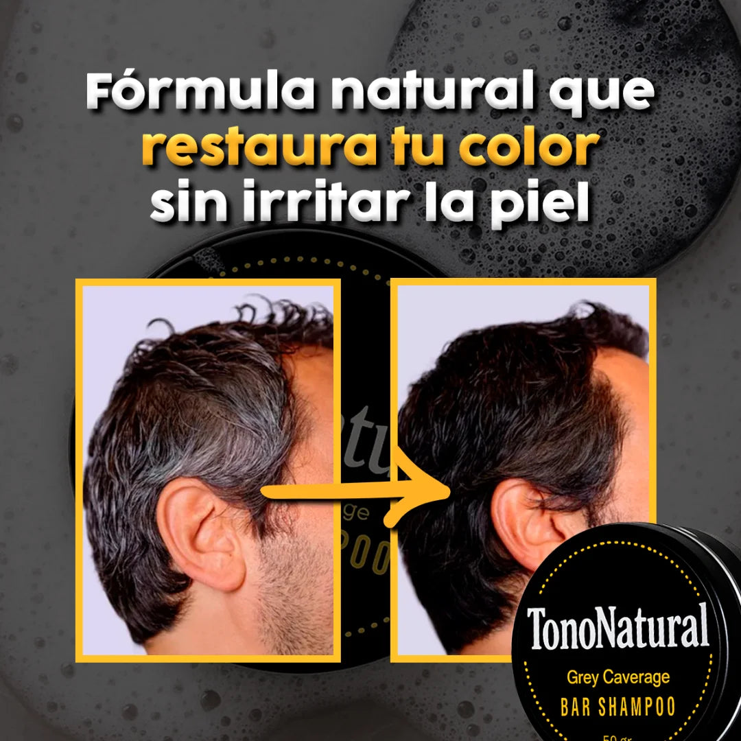 Jabón TonoNatural – Elimina el Cabello Blanco, Restaura el Color Natural y Recupera Tu Juventud