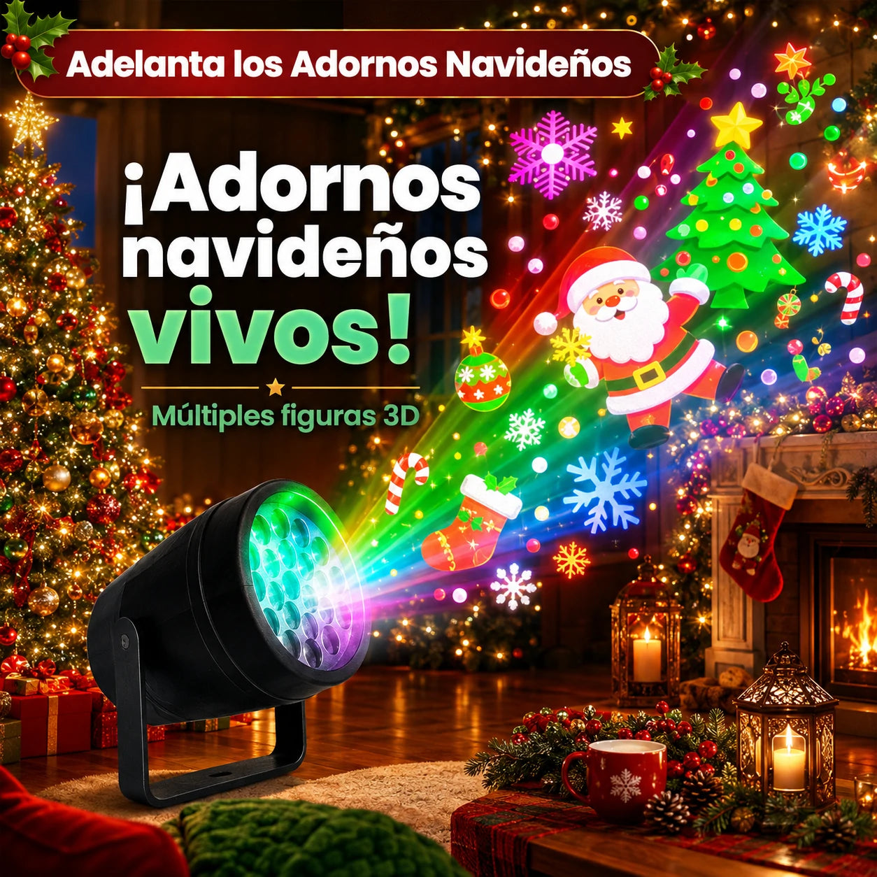 Proyector de Figuras Navideñas - FestiBeam