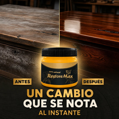 RestoreMax - Cera Natural para Muebles | Hidrata, Protege y Restaura