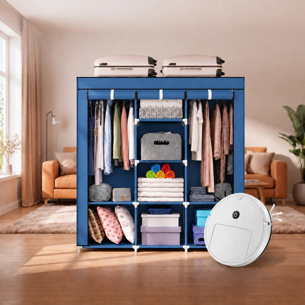 Closet Plegable Multiuso SmartCloset con Robot Aspirador RoboSpark de Regalo