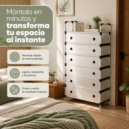 SmartOrganizer: Organizador de Zapatos de 6 Niveles Práctico y Resistente