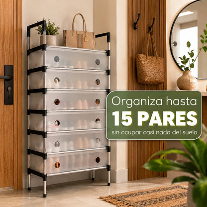 SmartOrganizer: Organizador de Zapatos de 6 Niveles Práctico y Resistente
