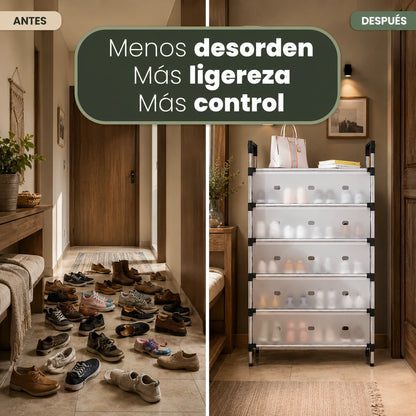 SmartOrganizer: Organizador de Zapatos de 6 Niveles Práctico y Resistente