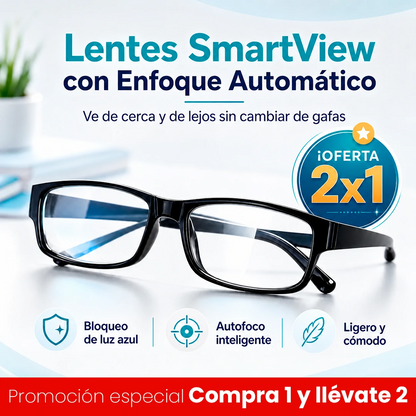 SmartView Lentes Inteligentes, lleva 2 pagando 1