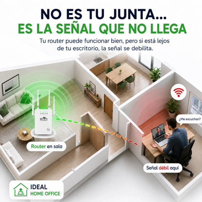 Repetidor WiFi de Largo Alcance – Señal Fuerte en Toda tu Casa