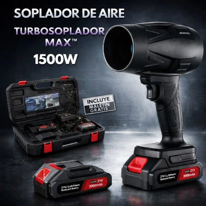 TurboBlow Max Soplador de Aire 1500W con Batería Recargable