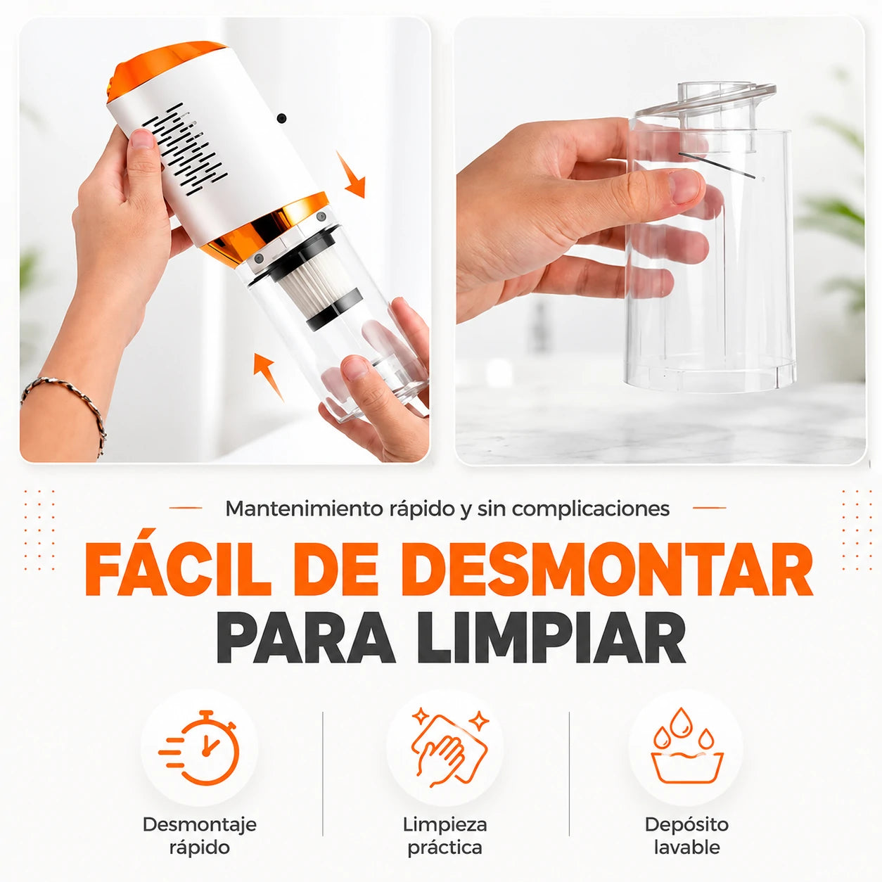 Aspiradora Inalámbrica TurboSweep Pro 4 en 1 para Aspirar